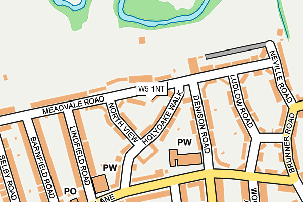 W5 1NT map - OS OpenMap – Local (Ordnance Survey)