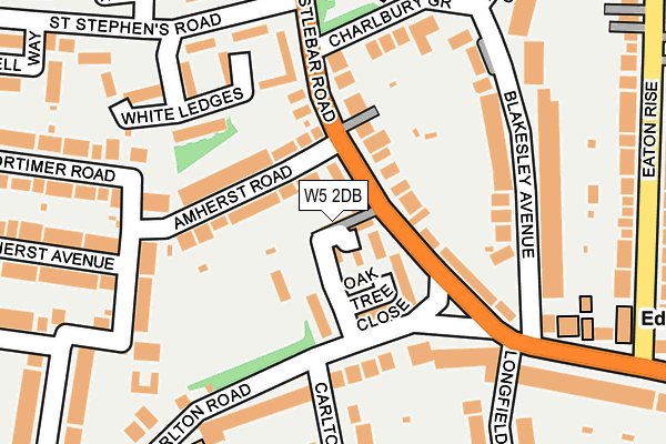 W5 2DB map - OS OpenMap – Local (Ordnance Survey)
