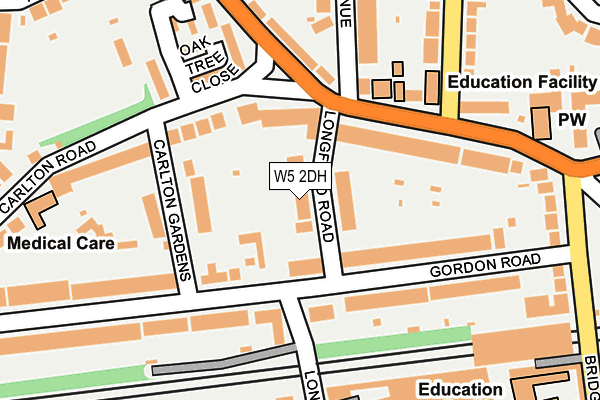 W5 2DH map - OS OpenMap – Local (Ordnance Survey)