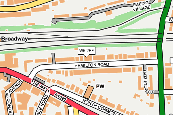W5 2EF map - OS OpenMap – Local (Ordnance Survey)