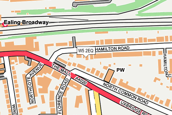 W5 2EQ map - OS OpenMap – Local (Ordnance Survey)