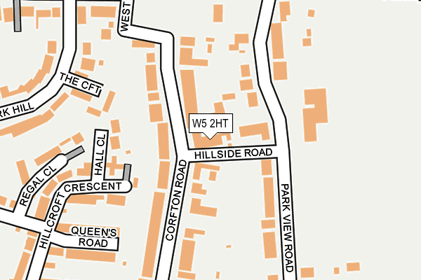 W5 2HT map - OS OpenMap – Local (Ordnance Survey)