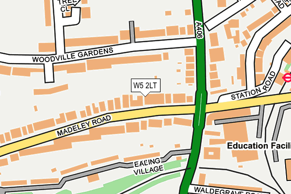W5 2LT map - OS OpenMap – Local (Ordnance Survey)
