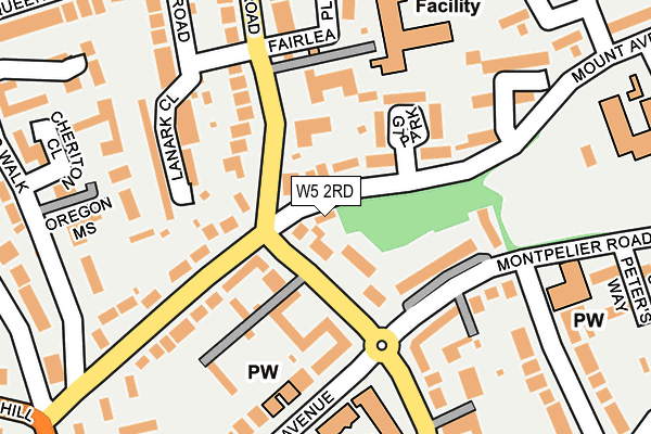 W5 2RD map - OS OpenMap – Local (Ordnance Survey)