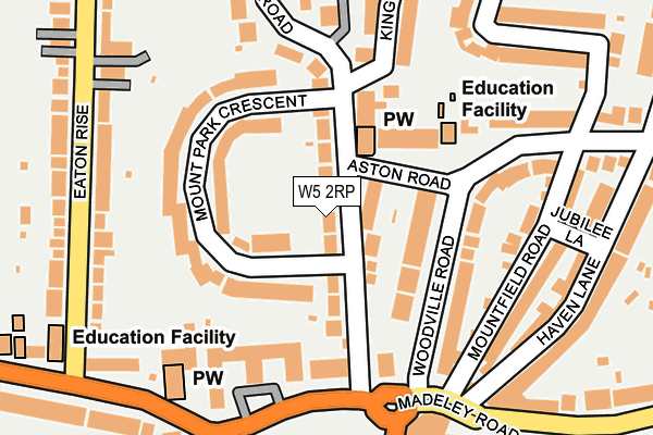 W5 2RP map - OS OpenMap – Local (Ordnance Survey)