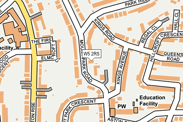 W5 2RS map - OS OpenMap – Local (Ordnance Survey)