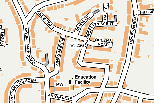 W5 2SG map - OS OpenMap – Local (Ordnance Survey)