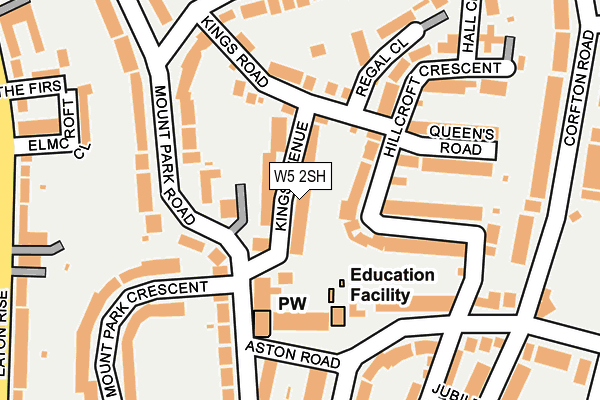 W5 2SH map - OS OpenMap – Local (Ordnance Survey)