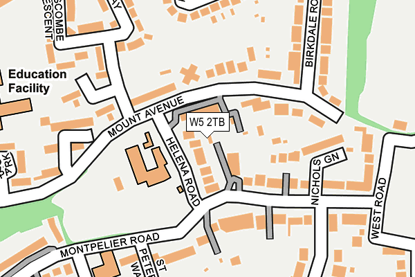 W5 2TB map - OS OpenMap – Local (Ordnance Survey)