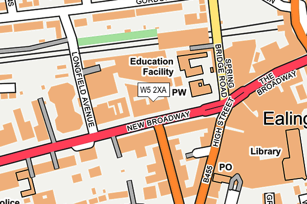 W5 2XA map - OS OpenMap – Local (Ordnance Survey)
