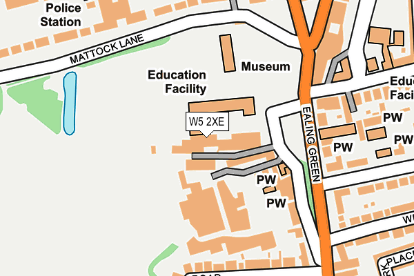 W5 2XE map - OS OpenMap – Local (Ordnance Survey)