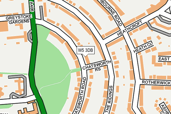 W5 3DB map - OS OpenMap – Local (Ordnance Survey)