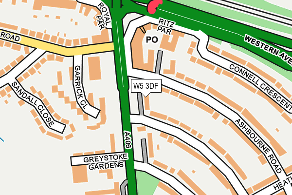 W5 3DF map - OS OpenMap – Local (Ordnance Survey)