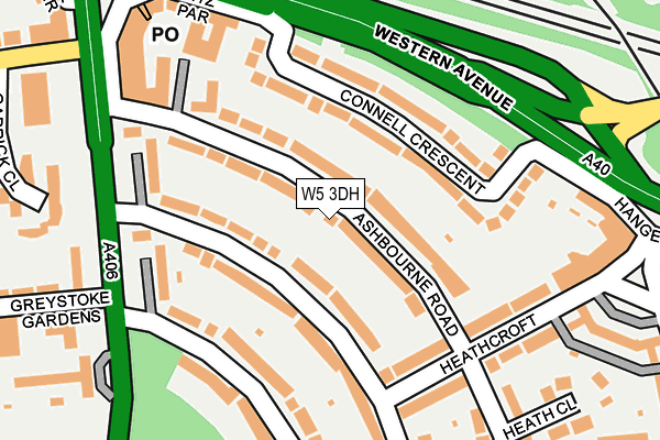 W5 3DH map - OS OpenMap – Local (Ordnance Survey)