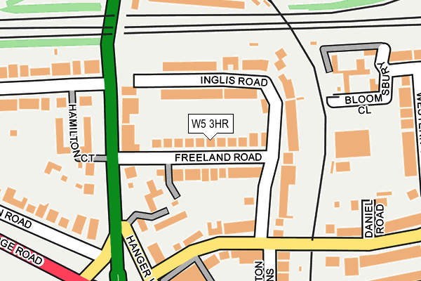 W5 3HR map - OS OpenMap – Local (Ordnance Survey)