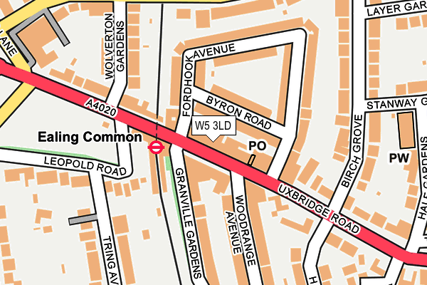 W5 3LD map - OS OpenMap – Local (Ordnance Survey)