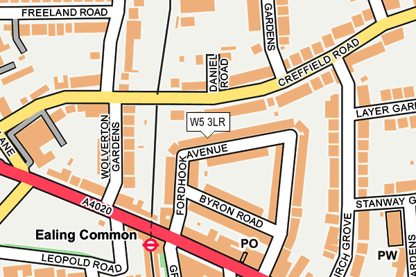 W5 3LR map - OS OpenMap – Local (Ordnance Survey)