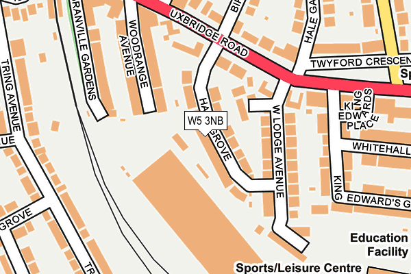 W5 3NB map - OS OpenMap – Local (Ordnance Survey)