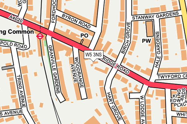 W5 3NS map - OS OpenMap – Local (Ordnance Survey)