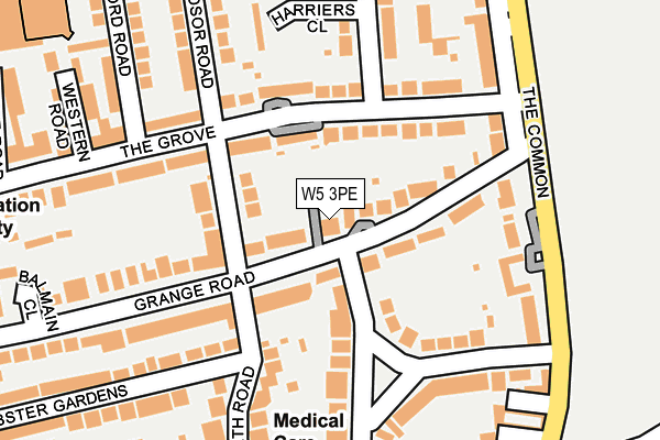 W5 3PE map - OS OpenMap – Local (Ordnance Survey)