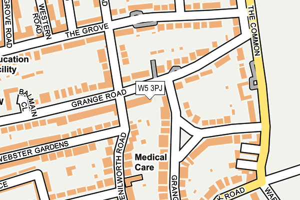 W5 3PJ map - OS OpenMap – Local (Ordnance Survey)