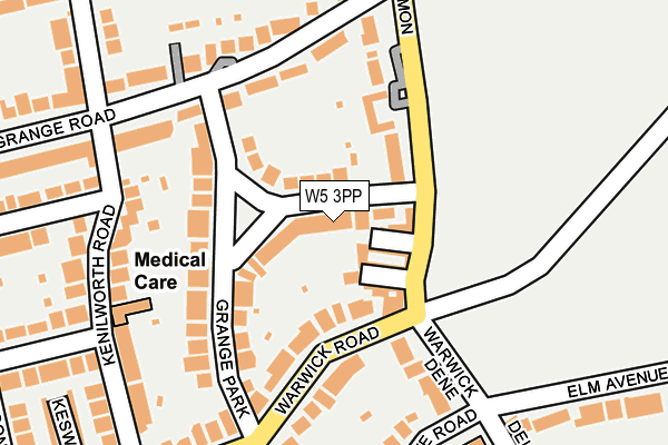 W5 3PP map - OS OpenMap – Local (Ordnance Survey)