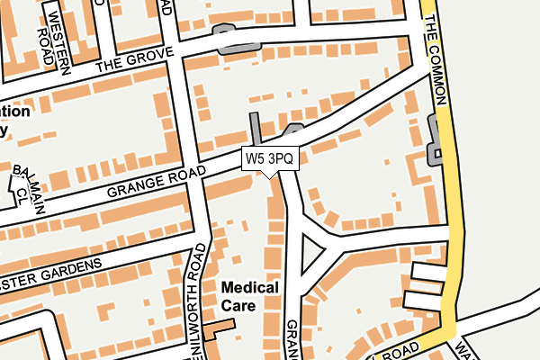 W5 3PQ map - OS OpenMap – Local (Ordnance Survey)