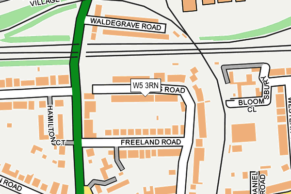 W5 3RN map - OS OpenMap – Local (Ordnance Survey)