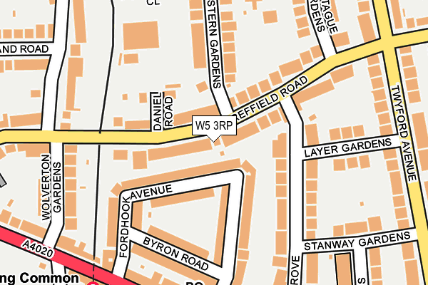 W5 3RP map - OS OpenMap – Local (Ordnance Survey)