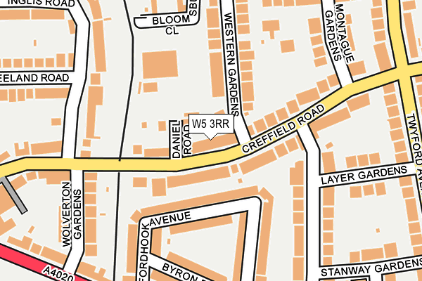 W5 3RR map - OS OpenMap – Local (Ordnance Survey)