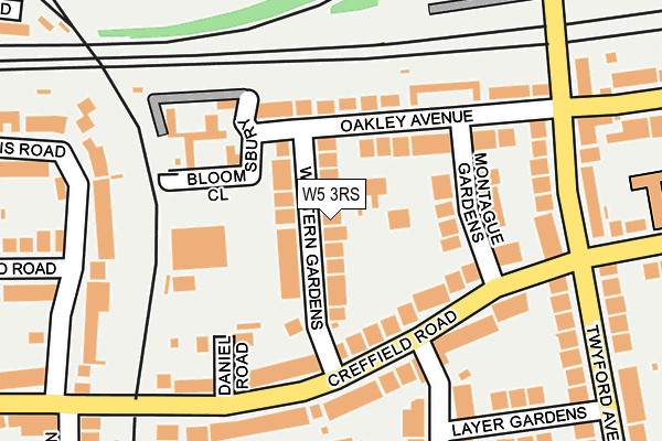 W5 3RS map - OS OpenMap – Local (Ordnance Survey)