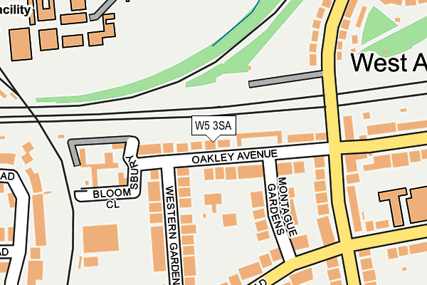 W5 3SA map - OS OpenMap – Local (Ordnance Survey)