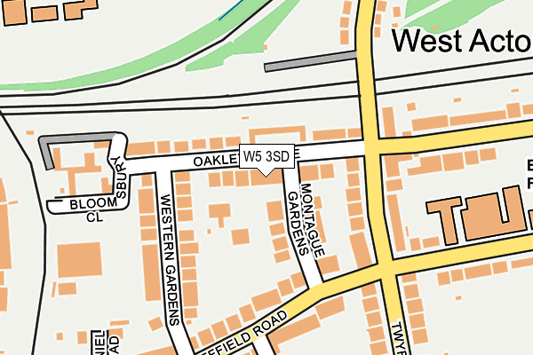 W5 3SD map - OS OpenMap – Local (Ordnance Survey)