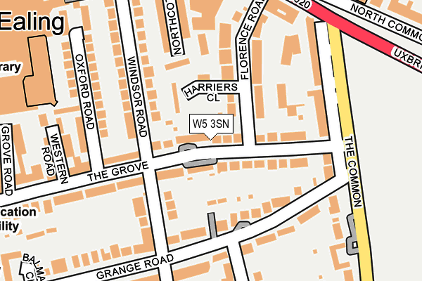W5 3SN map - OS OpenMap – Local (Ordnance Survey)