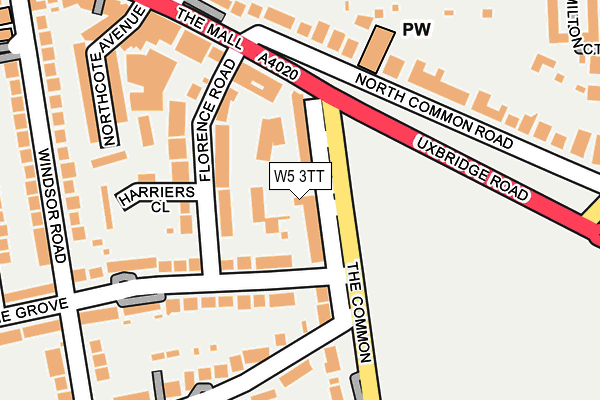 W5 3TT map - OS OpenMap – Local (Ordnance Survey)