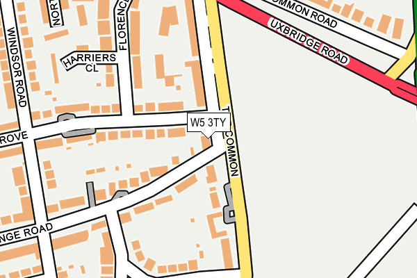 W5 3TY map - OS OpenMap – Local (Ordnance Survey)