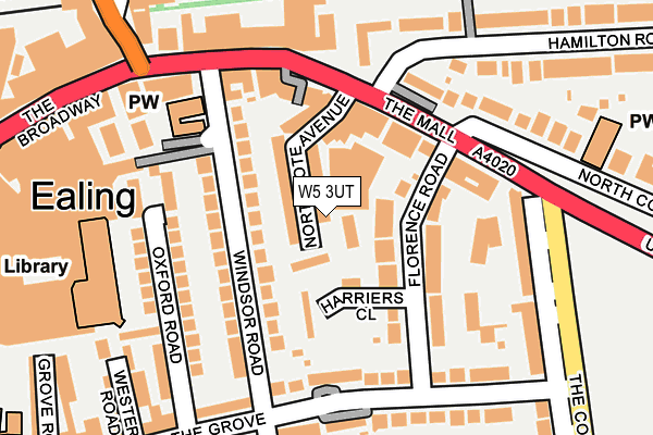 W5 3UT map - OS OpenMap – Local (Ordnance Survey)