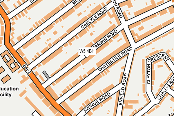 W5 4BH map - OS OpenMap – Local (Ordnance Survey)