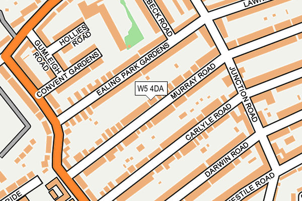 W5 4DA map - OS OpenMap – Local (Ordnance Survey)