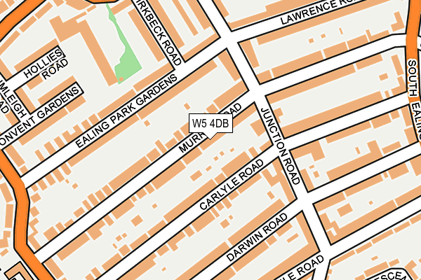 W5 4DB map - OS OpenMap – Local (Ordnance Survey)