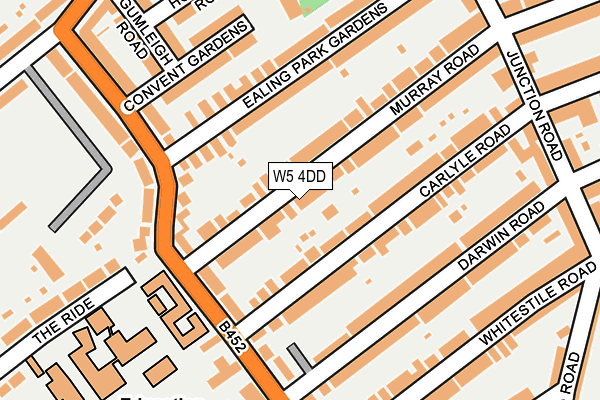 W5 4DD map - OS OpenMap – Local (Ordnance Survey)