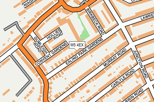 W5 4EX map - OS OpenMap – Local (Ordnance Survey)