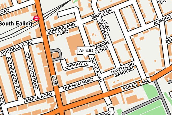 W5 4JQ map - OS OpenMap – Local (Ordnance Survey)