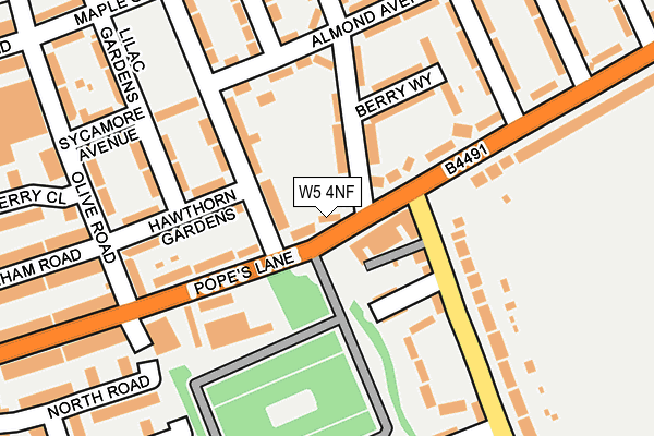 W5 4NF map - OS OpenMap – Local (Ordnance Survey)