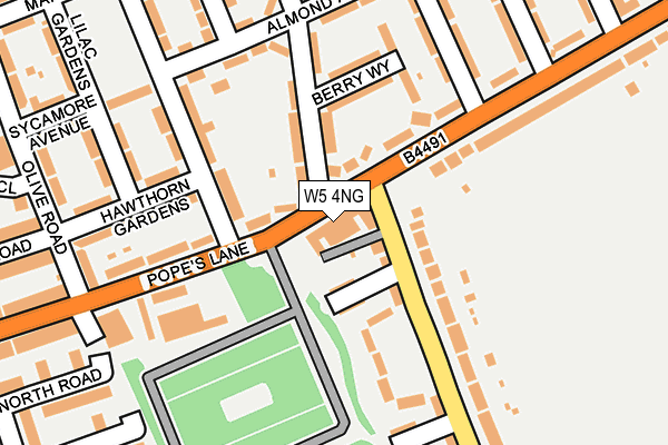 W5 4NG map - OS OpenMap – Local (Ordnance Survey)