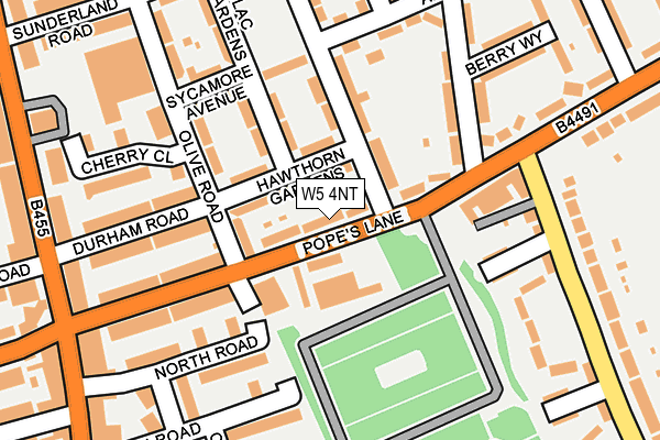 W5 4NT map - OS OpenMap – Local (Ordnance Survey)