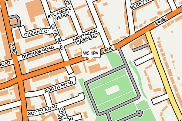 W5 4PA map - OS OpenMap – Local (Ordnance Survey)