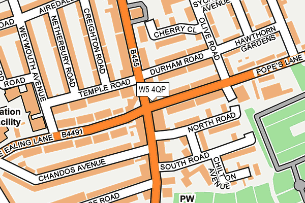 W5 4QP map - OS OpenMap – Local (Ordnance Survey)