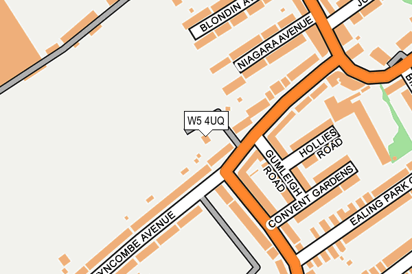 W5 4UQ map - OS OpenMap – Local (Ordnance Survey)