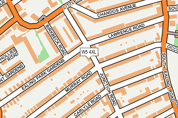 W5 4XL map - OS OpenMap – Local (Ordnance Survey)
